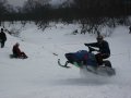 В конце января в Анисимовке прошли тренировочные заезды спортсменов на снегоходах