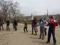 "На лыжах по асфальту" в поддержку спорта! Флеш-моб акция прошла во Владивостоке