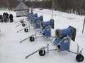 Запуск системы искусственного оснежения на горе Морозная