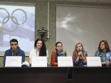 Находкинские волонтеры, вернувшиеся из Сочи, поделились впечатлениями на пресс-конференции. Фото