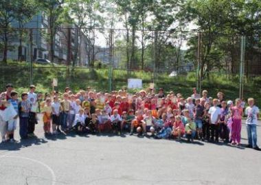 Праздник «Спортивный калейдоскоп» состоялся для детей из пришкольных лагерей Первомайского района