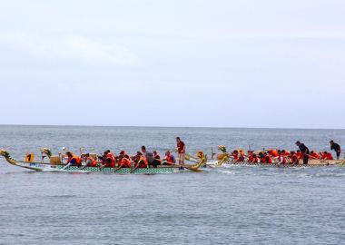Команда «Мечта» - победитель соревнований по гребле на лодках-дракон