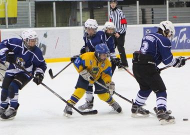 Юные хоккеисты скрестили клюшки в первый день турнира "Кубок адмирала Ушакова"