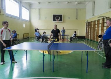 Спортсмены с ПОДА провели турнир по настольному теннису