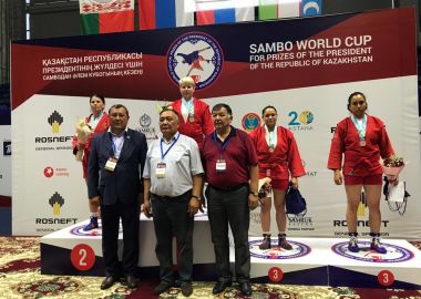 Приморские самбисты завоевали награды международного турнира в Казахстане