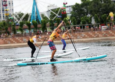 Приморские гребцы на sup-board поборолись за путевки на всероссийские соревнования